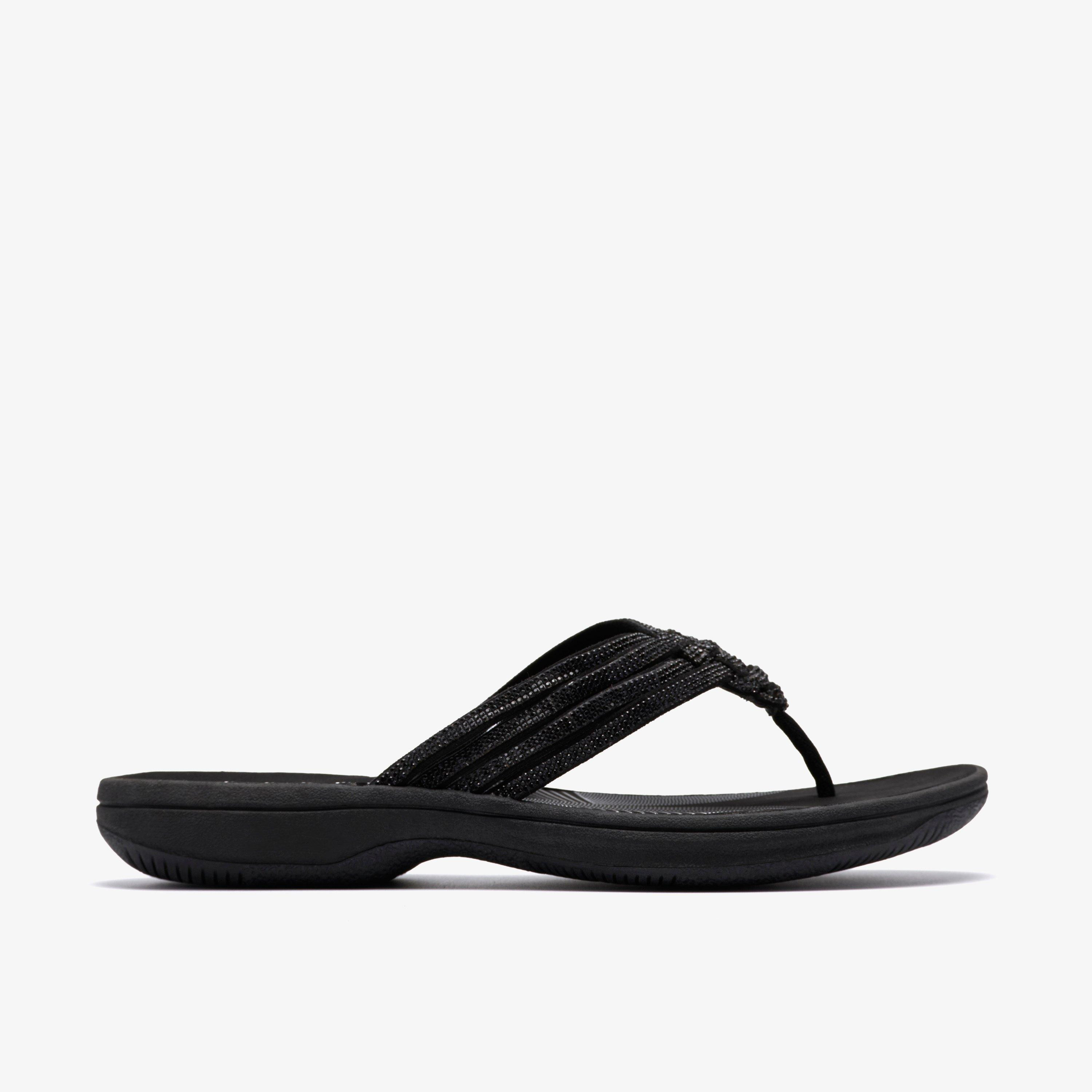Womens Breeze Gem Black Flip Flop | Clarks | Clarks (US)