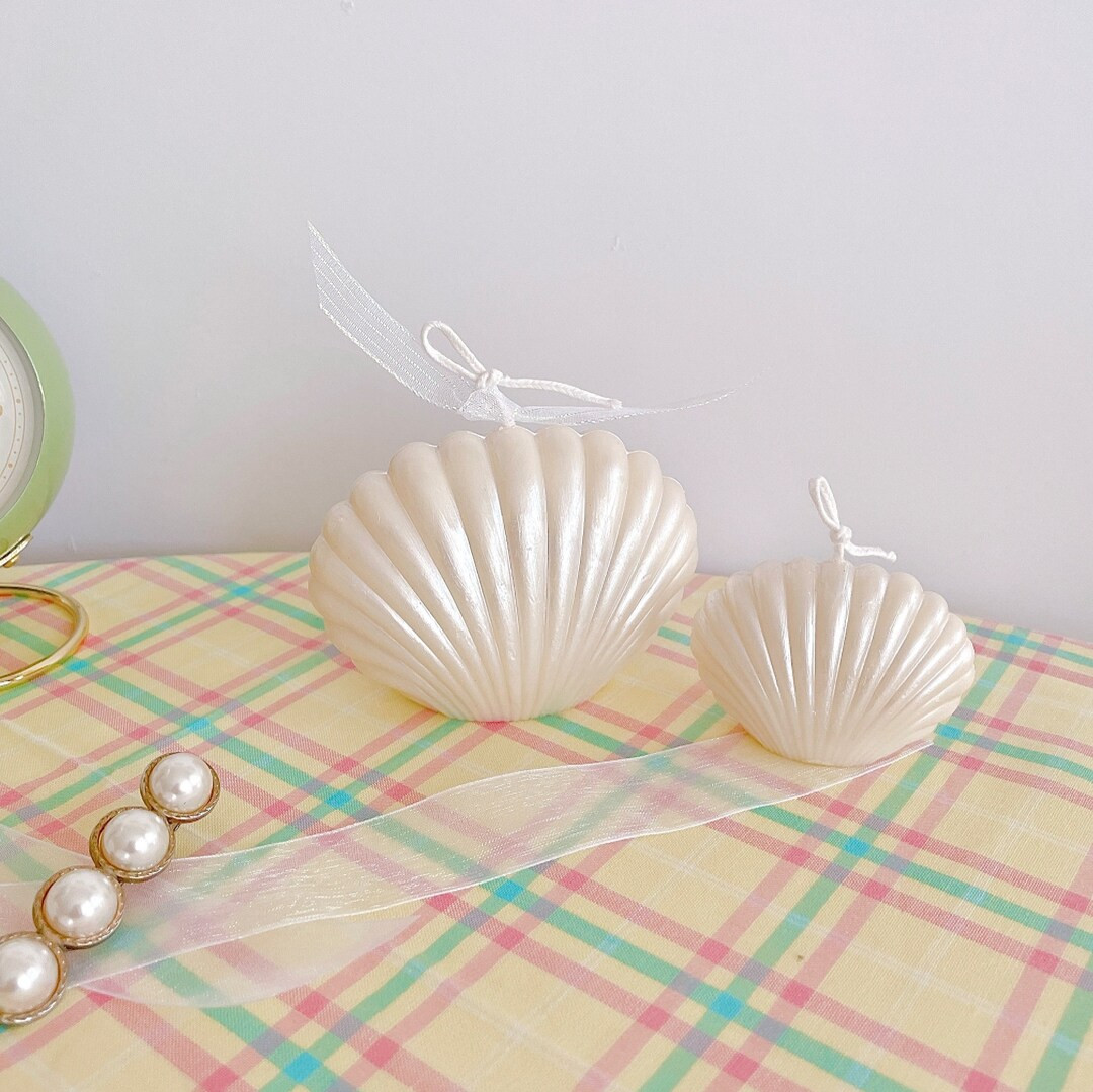 Seashell Candle, Pearly Luster Shell Candle, Soy Wax Candle, Handmade candle, Room Decor Candle, ... | Etsy (US)