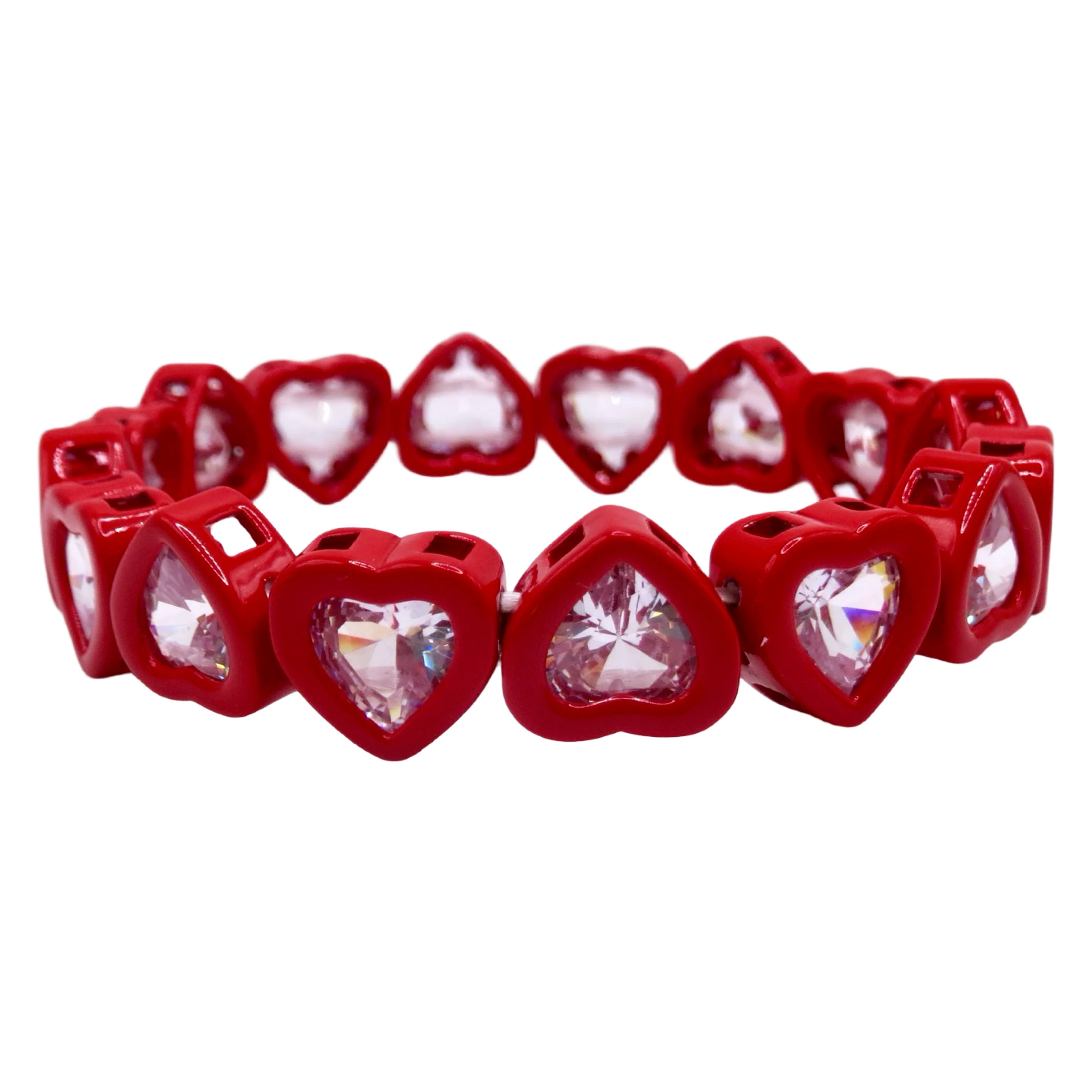 The Red Heart Gems Bracelet | La Lumiere NY
