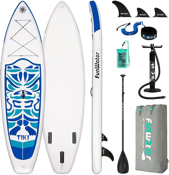 FunWater Inflatable Ultra-Light (17.6lbs) SUP for All Skill Levels Everything Included with Stand... | Amazon (US)