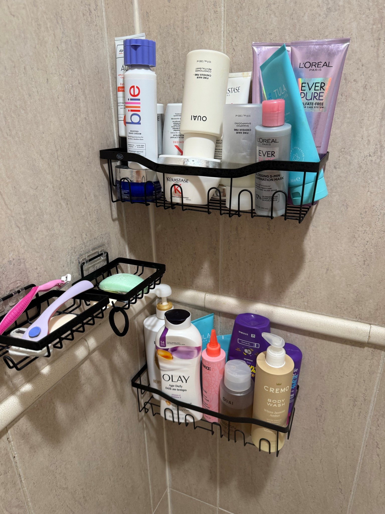 Shower shelves! Adhesive and comes in so many colors! On sale for Black Friday $16!

#LTKmorningroutine #LTKHome