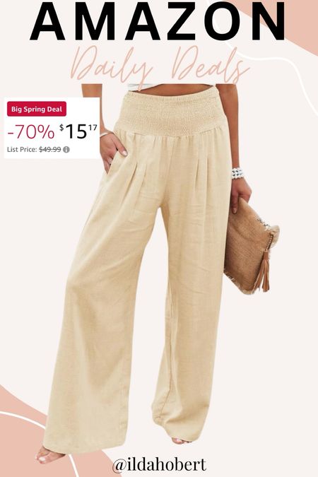Amazon daily deal - 70% off these linen pants!

Resort wear, vacation outfit, pants, travel outfit, Amazon deal, Amazon sale, affordable fashion, spring fashion, spring outfit, summer fashion, summer outfit 

#LTKfindsunder50 #LTKstyletip #LTKsalealert