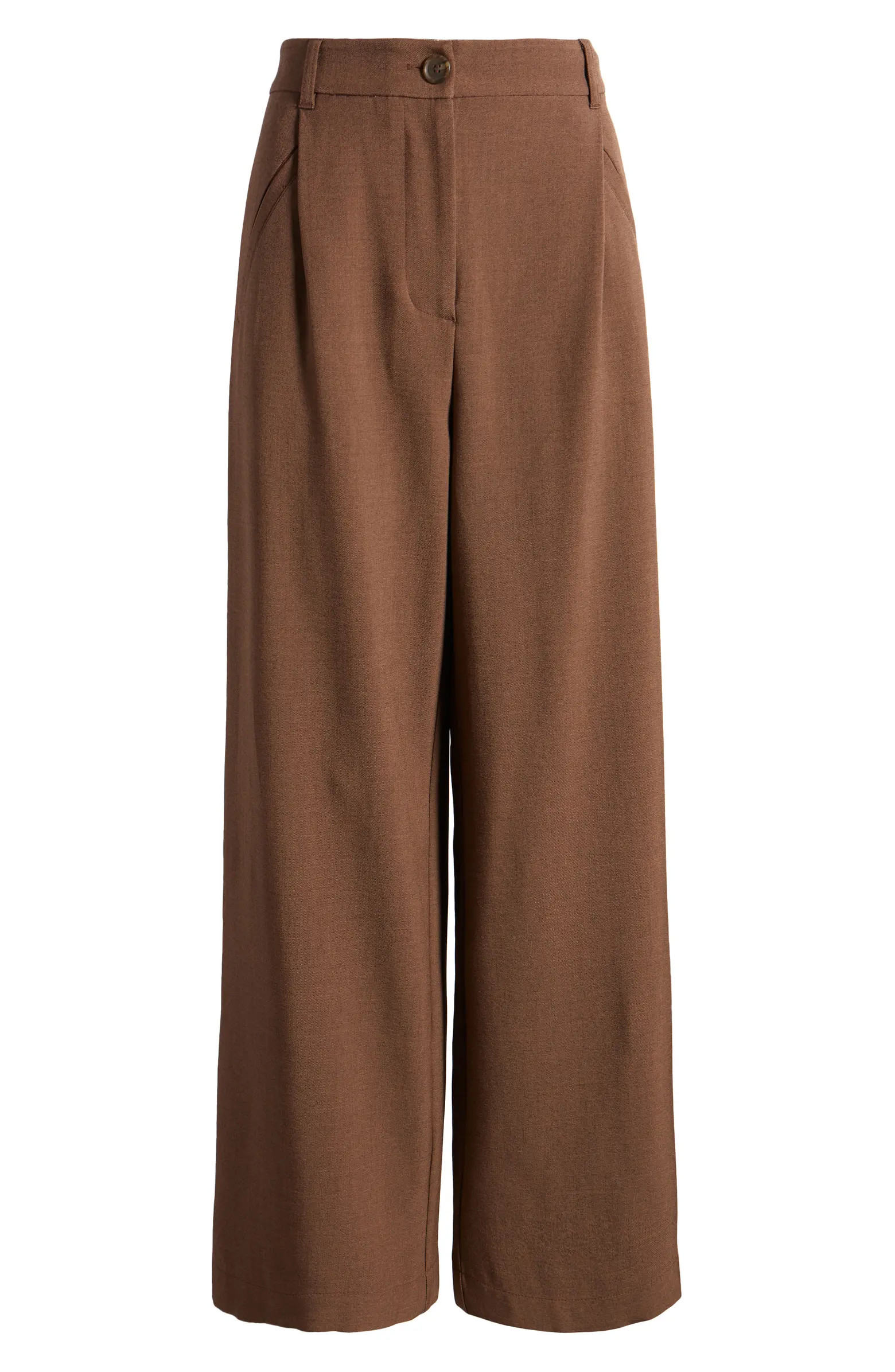 Pleated High Waist Wide Leg Trousers | Nordstrom
