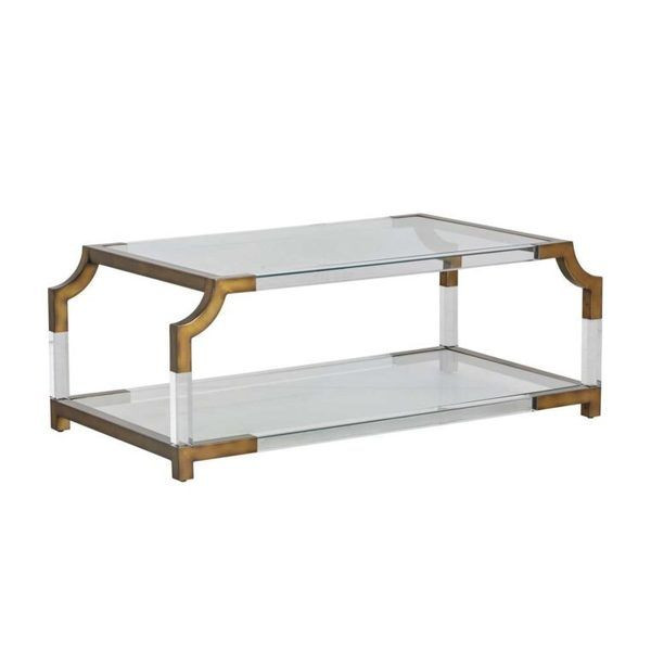 Kensley Brass & Glass Coffee Table | Scout & Nimble