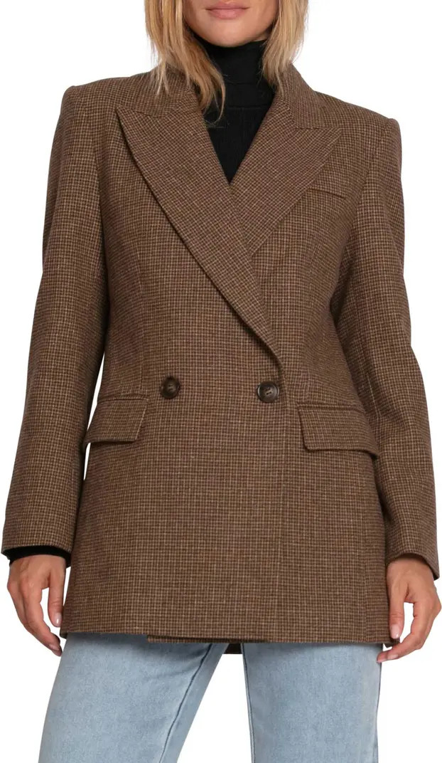 Belle & Bloom Big Brother Talk Double Breasted Wool Blend Blazer | Nordstrom | Nordstrom