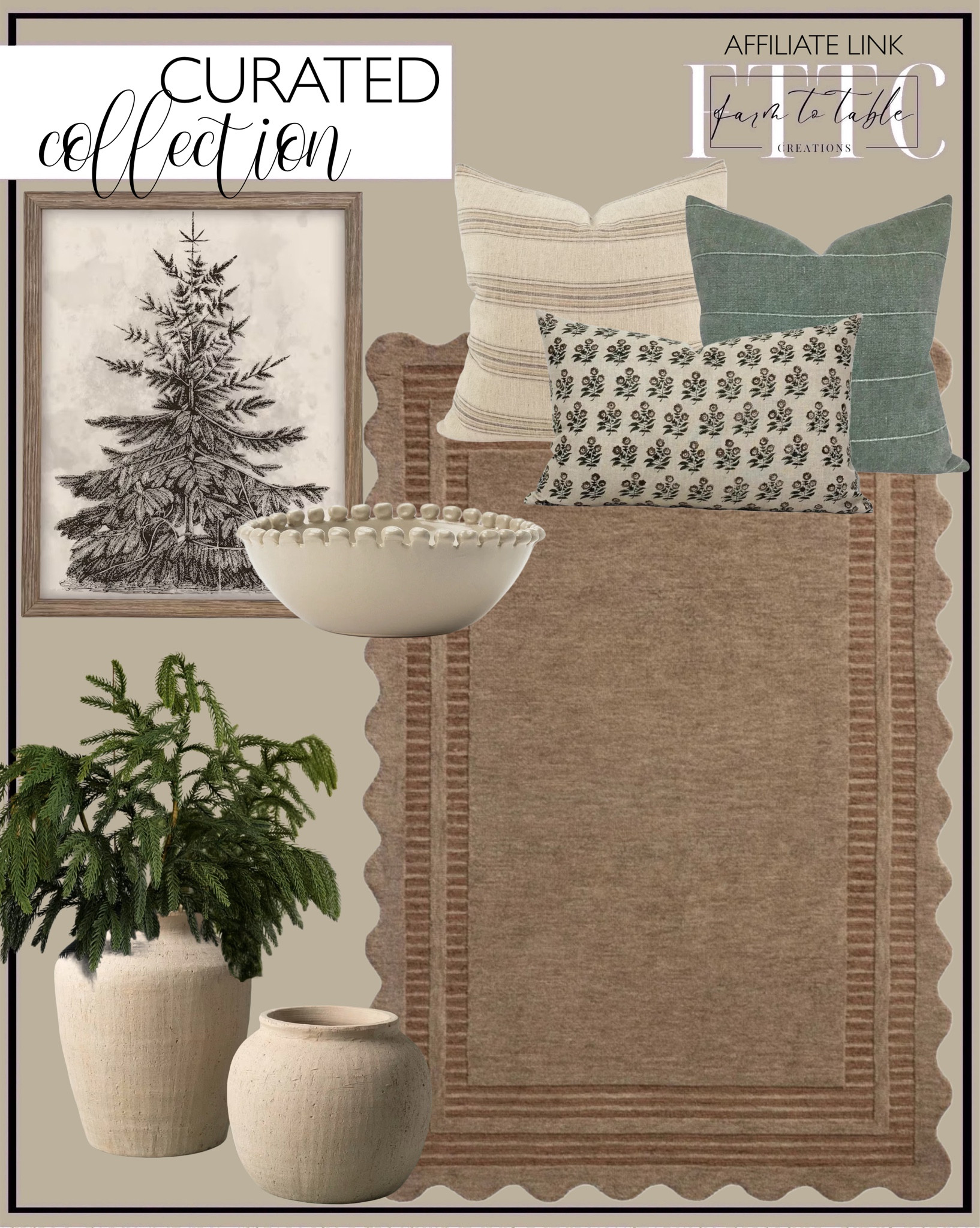 Curated Holiday Collection. Follow @farmtotablecreations on Instagram for more inspiration.

Loloi Scottie Mocha Clay Area Rug. Pillow Combination. Vintage Framed Canvas Art. Framed Vintage Christmas Print. Textured Adrienne Vase. Norfolk Stems. McGee & Co. Malibu Bowl. 

Trending Decor | Viral Decor | Amazon Holiday | Walmart Christmas | Christmas Table | Tablescape | Christmas Tree | Bedroom corner | Coffee Table Decor | Neutral Decor | Fall Stem Sale | Target Finds | Skinny Bench | Bedroom | Living Room | Breakfast Nook | Amazon Home | Target Sale | Loloi Rugs | Magnolia Home | console table | console table styling | faux stems | entryway space | front porch decor | neutral decor | entryway decor | cozy home | affordable decor |  home decor | home inspiration | Christmas stems | Christmas console | Christmas vignette | christmas decor | fall decorations | console styling | entryway rug | cozy moody home | moody home decor | neutral home | bathroom decor | tree ornaments


#LTKHome #LTKSaleAlert #LTKHoliday