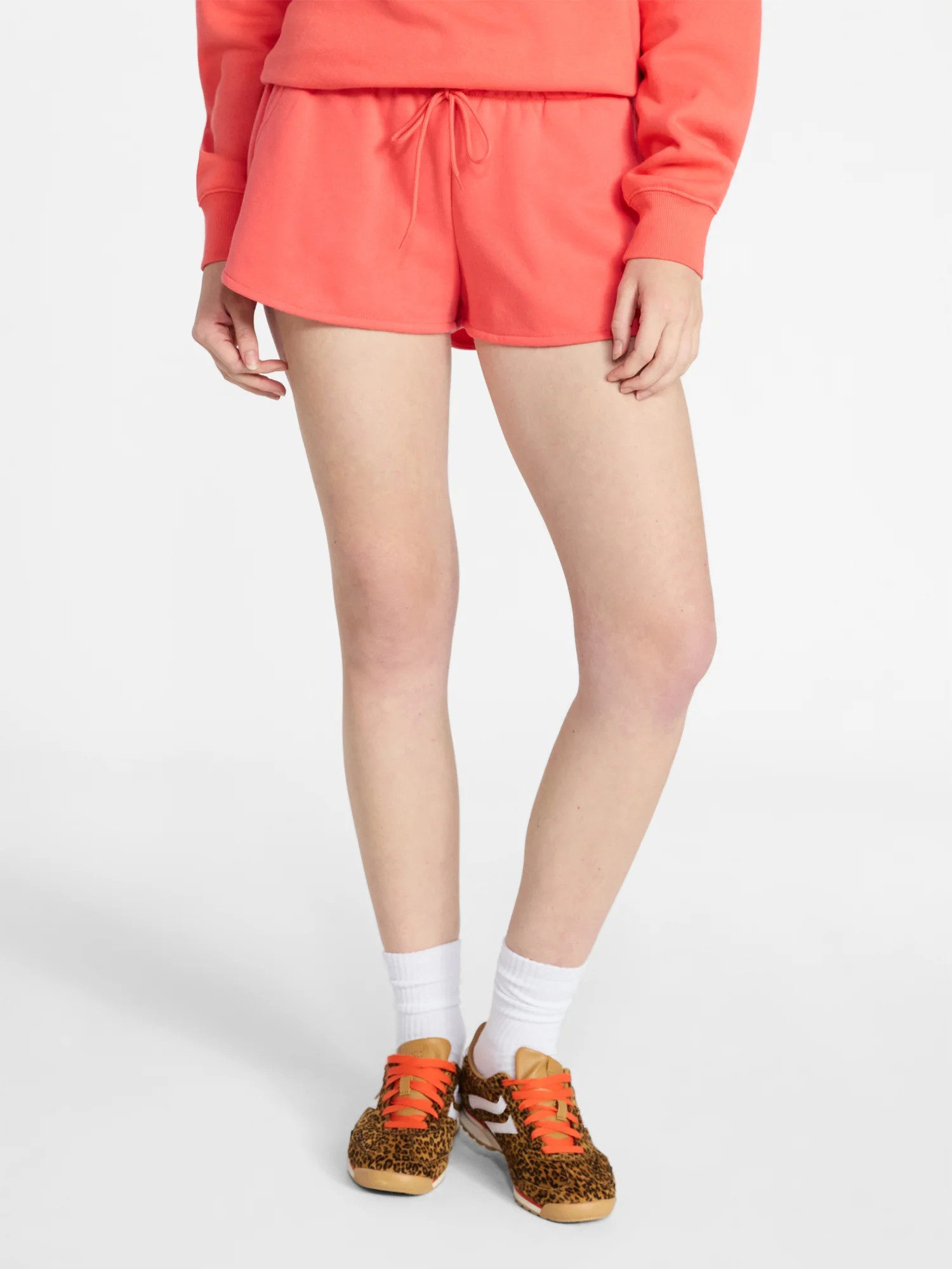 No Boundaries Fleece Dolphin Shorts, 2" Inseam, Women’s XXS-XXL | Walmart (US)