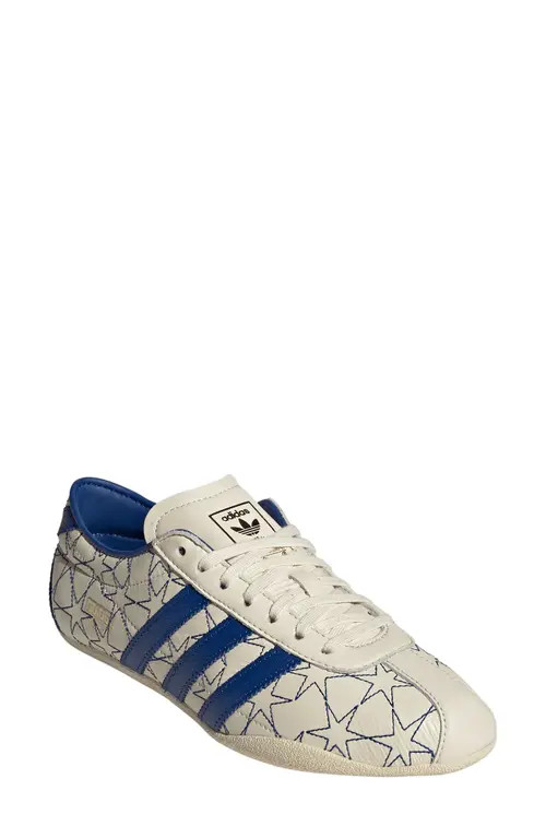adidas Tokyo Embroidered Low Top Sneaker in Cream White/royal/gold at Nordstrom, Size 6.5 | Nordstrom