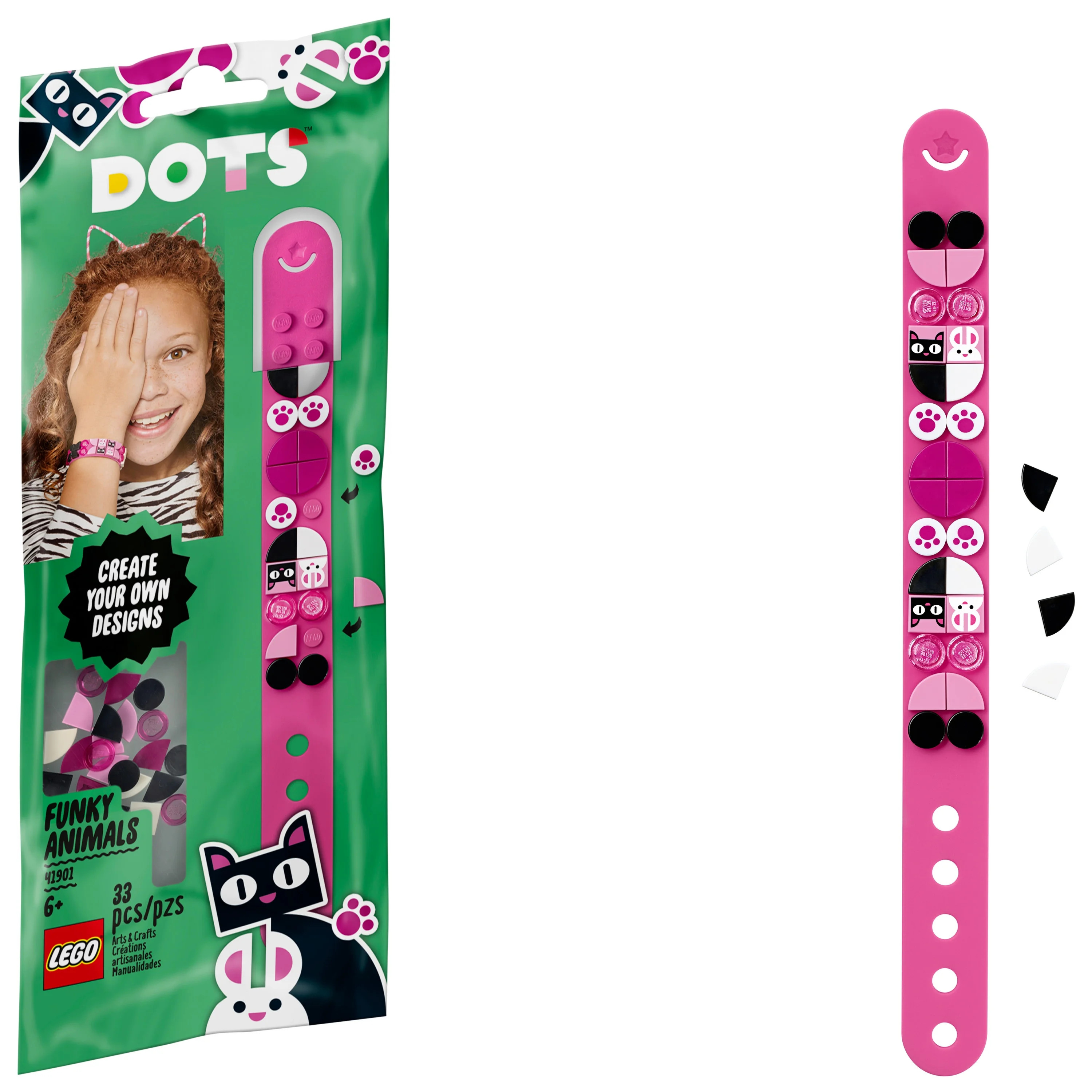 LEGO Dots Funky Animals Bracelet 41901 | Walmart (US)