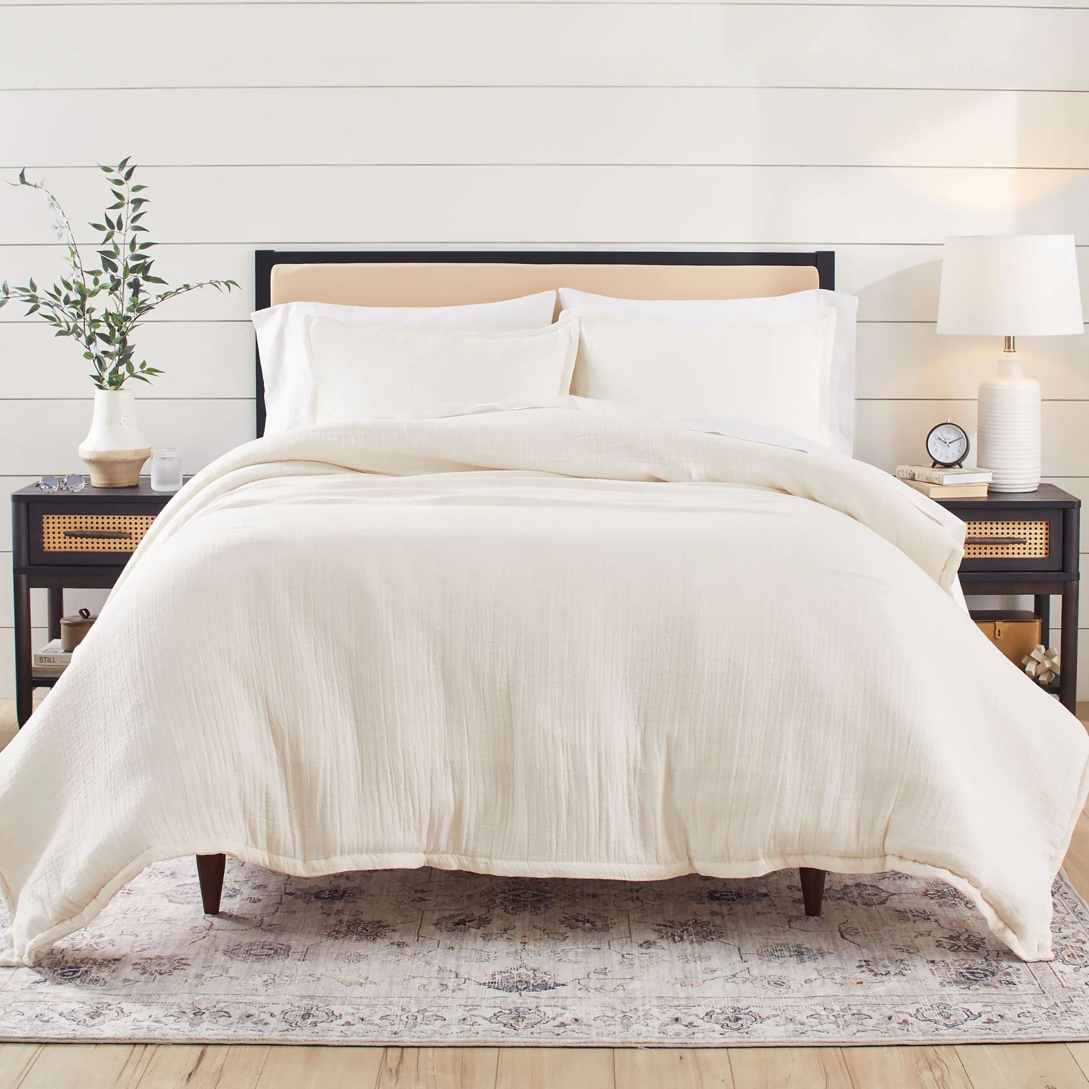 Better Homes & Gardens 3-Piece Cream Gauze Comforter Set, Full/Queen | Walmart (US)