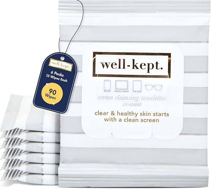 Hamptons Pre-moistened Tech & Lens Wipes for Glasses & Phones, 6-Pack | Amazon (US)