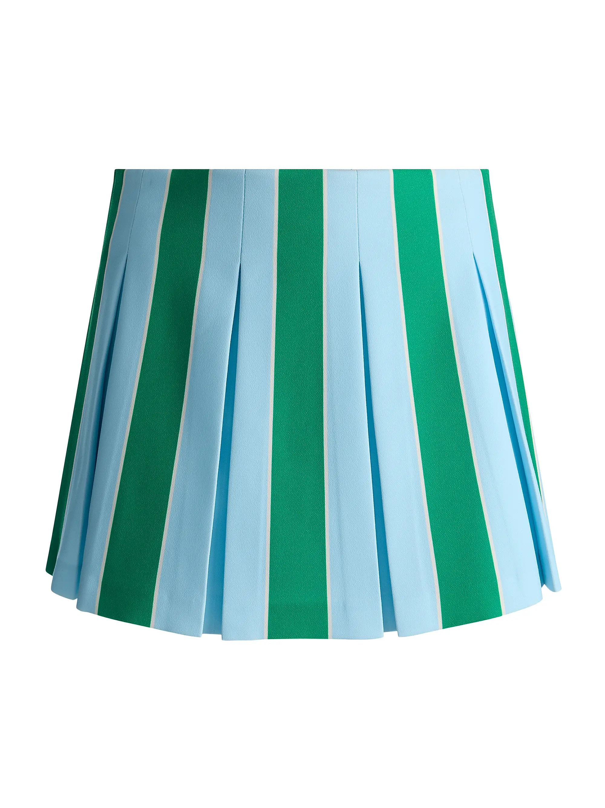 Emilie Striped Box-Pleated Miniskirt | Saks Fifth Avenue