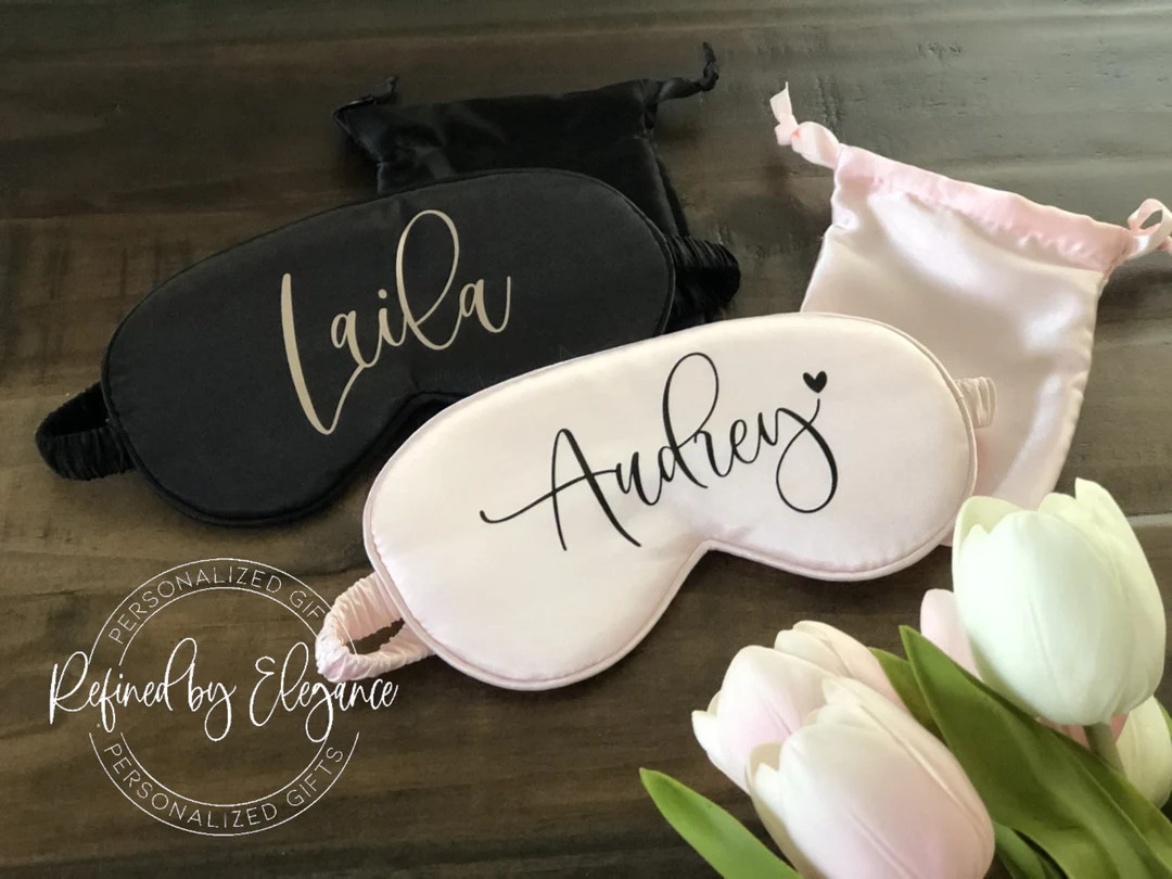 Custom Name Sleep Mask Personalized Eye Mask Bridesmaid Gift - Etsy | Etsy (US)