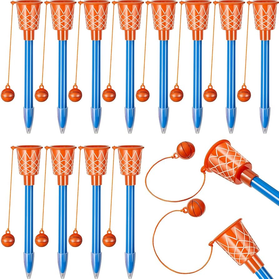 Zonon 18 Pieces Basketball Hoop Pens Bulk Basketball Party Favors Basketball Novelty Pens for Kid... | Amazon (US)