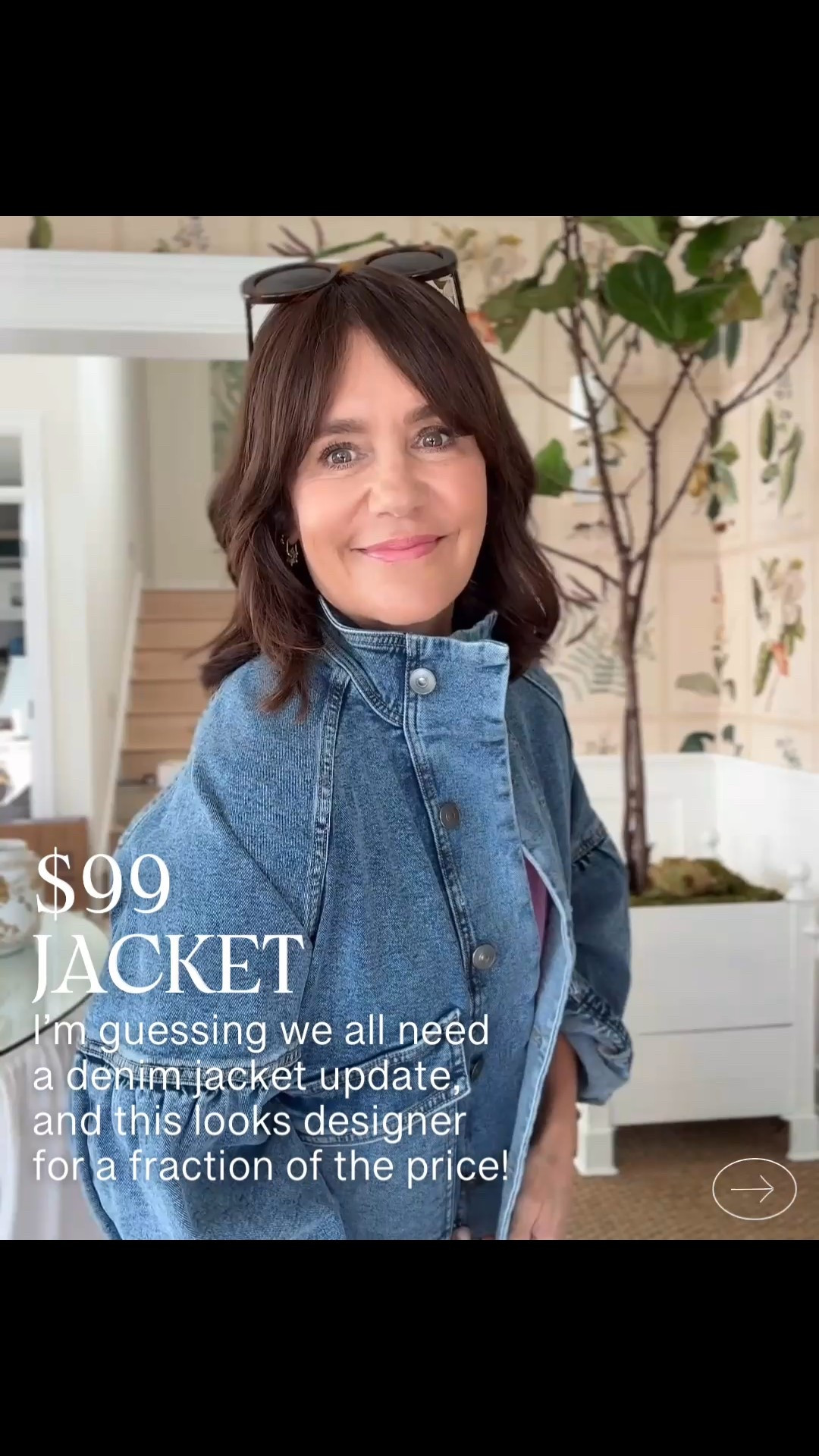 Love this updated denim jacket - it looks designer and I can't believe the price! 

 #LTKootd #LTKOver40