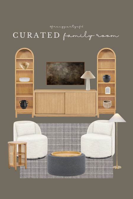 Another ‘it’s all from Walmart’ look for ya! How cute is this family room/playroom set up?! These arched cabinets and swivel chairs are new and will sell out fast! The price is 👌

#LTKHome #LTKFindsUnder50 #LTKStyleTip