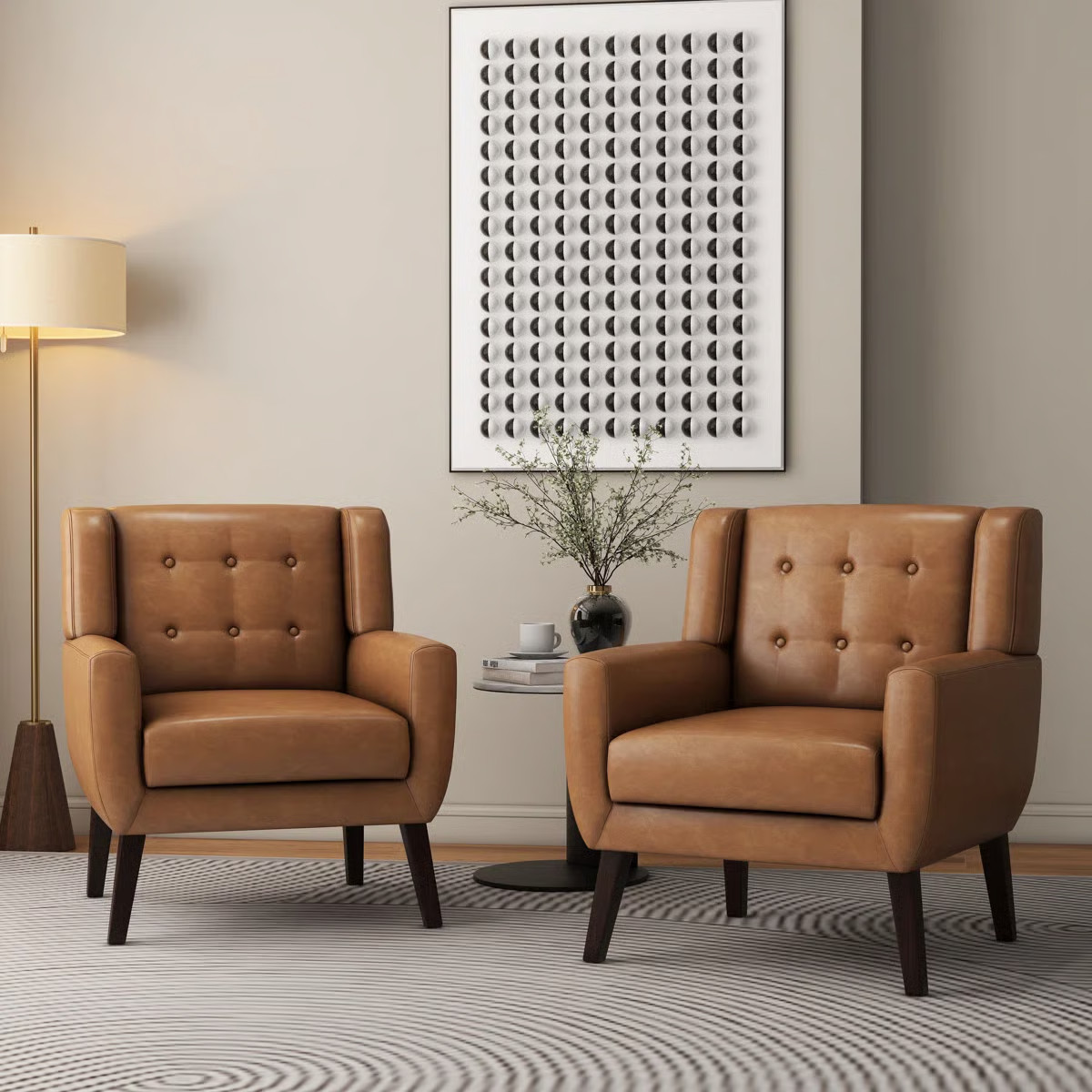 Williston Forge Jaqueze Vintage Upholstered Leather Armchair & Reviews | Wayfair | Wayfair North America