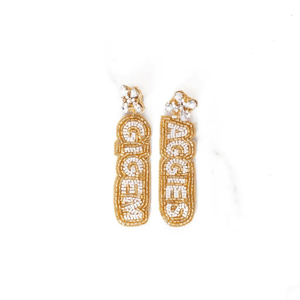 Gig 'em Aggies Beaded Earrings | Golden Thread