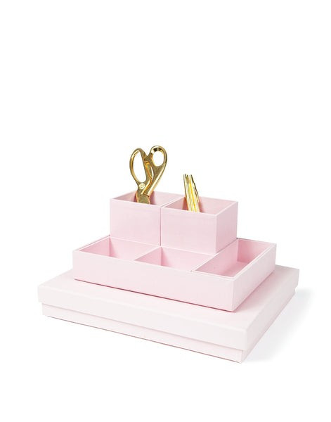 Naturally Dyed Desktop Organizer - Light Blush | The Little Market | The Little Market