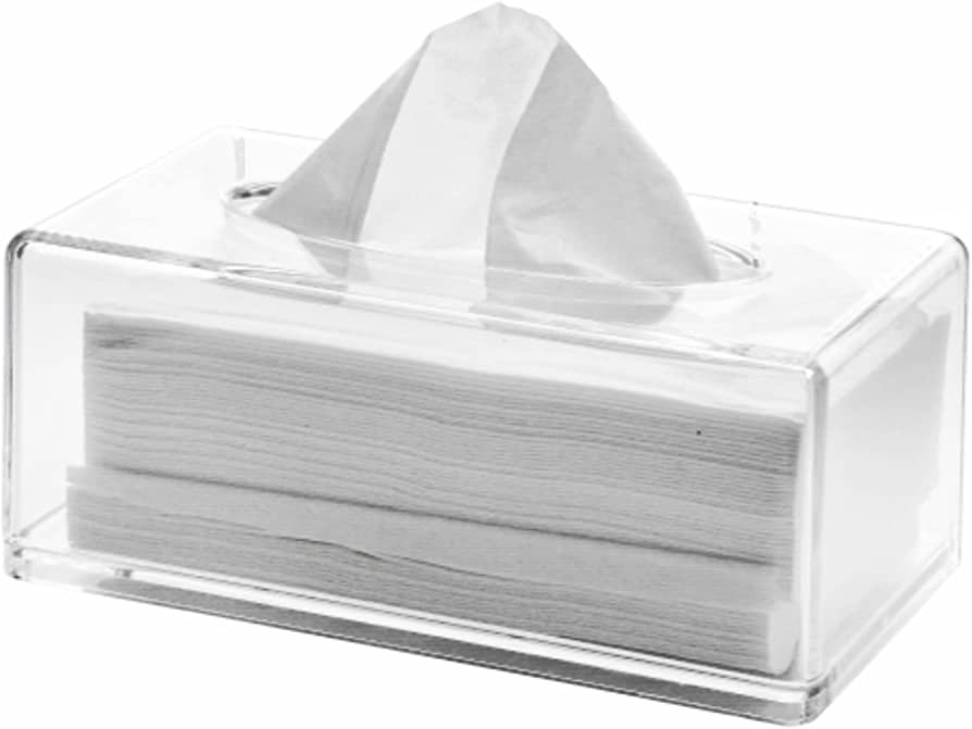 Cq acrylic Tissue Box Holder with Cover Rectangular,Facial Tissue Dispenser Box Case for Countert... | Amazon (US)