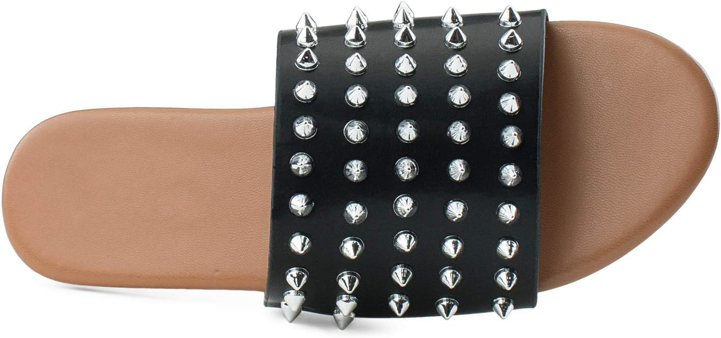 RF ROOM OF FASHION Women's Clear Band Slide Sandals | Amazon (US)