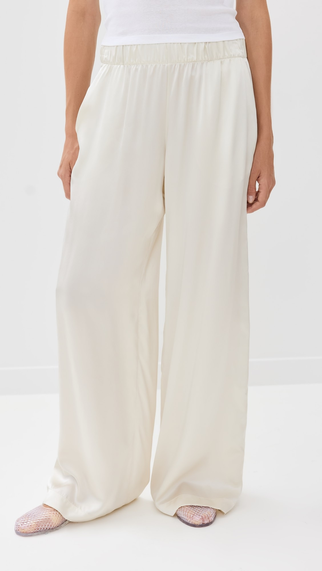Brynn Wide Leg Silk Pants | Shopbop