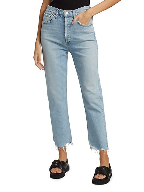 Riley High-Rise Straight-Leg Jeans | Saks Fifth Avenue