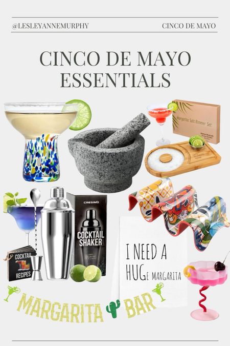 Cinco de Mayo falls on a weekend this year, and I think that means it is time to celebrate. I’m talking tacos and margaritas and lots👏of👏them👏! Shop my Cinco de Mayo celebration essentials. #cincodemayo #margaritas 