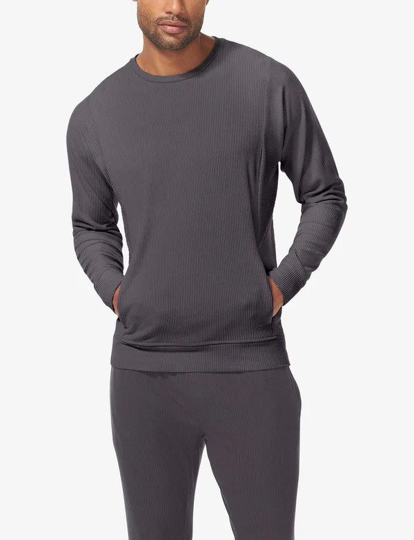 Zen Ribbed Crew Neck Sweatshirt | Tommy John
