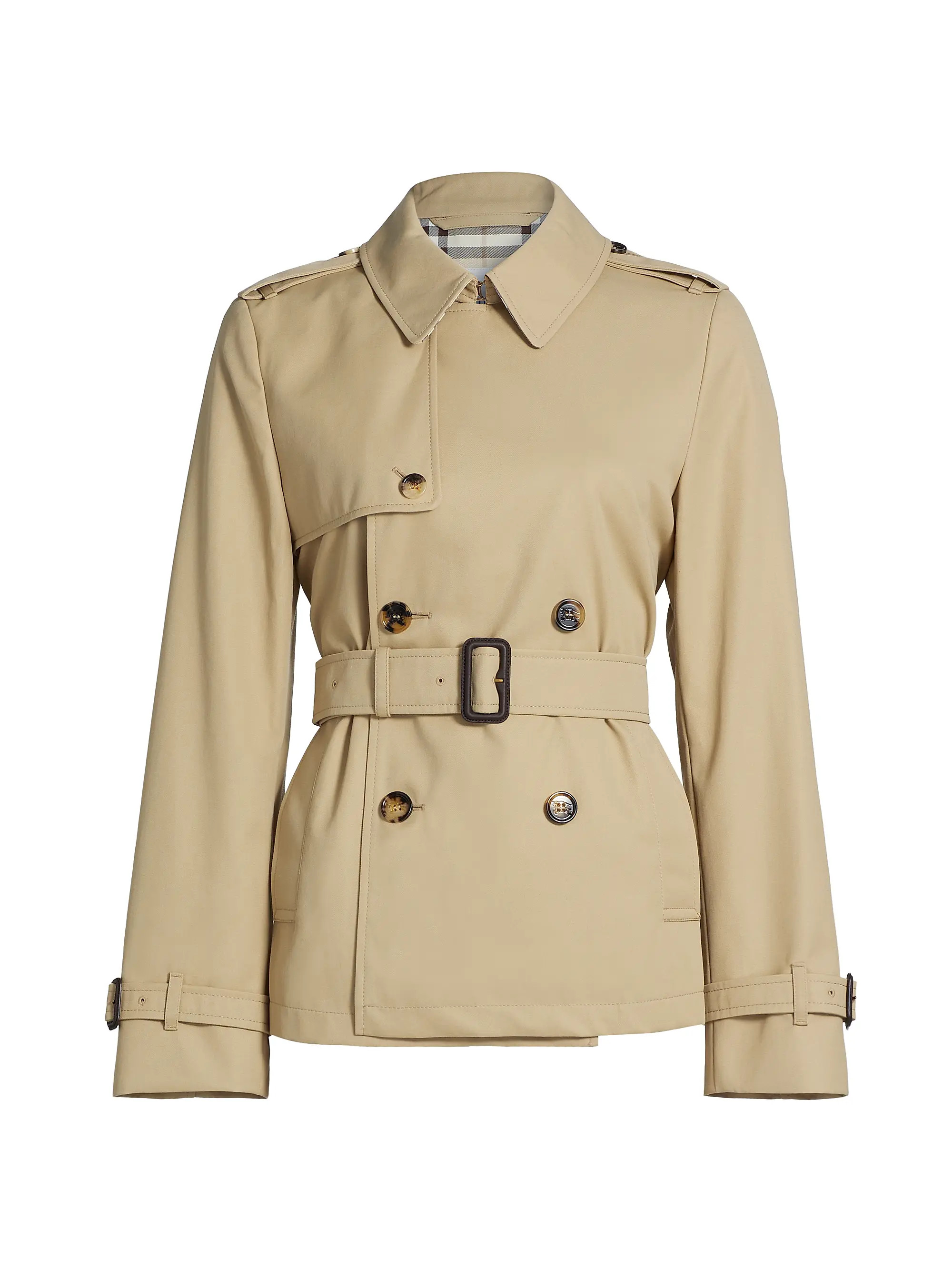 Burberry Belted Double-Breasted Trench Jacket | Saks Fifth Avenue | Saks Fifth Avenue