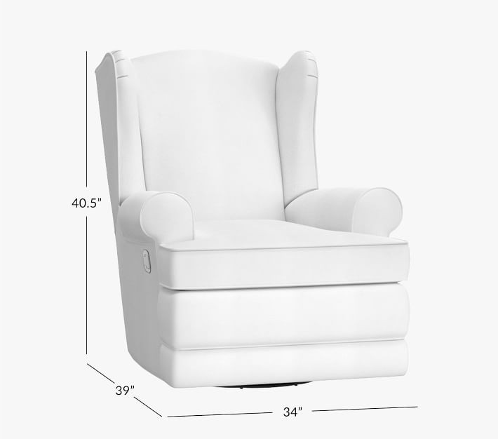 Wingback Manual & Power Swivel Glider Recliner | Pottery Barn Kids
