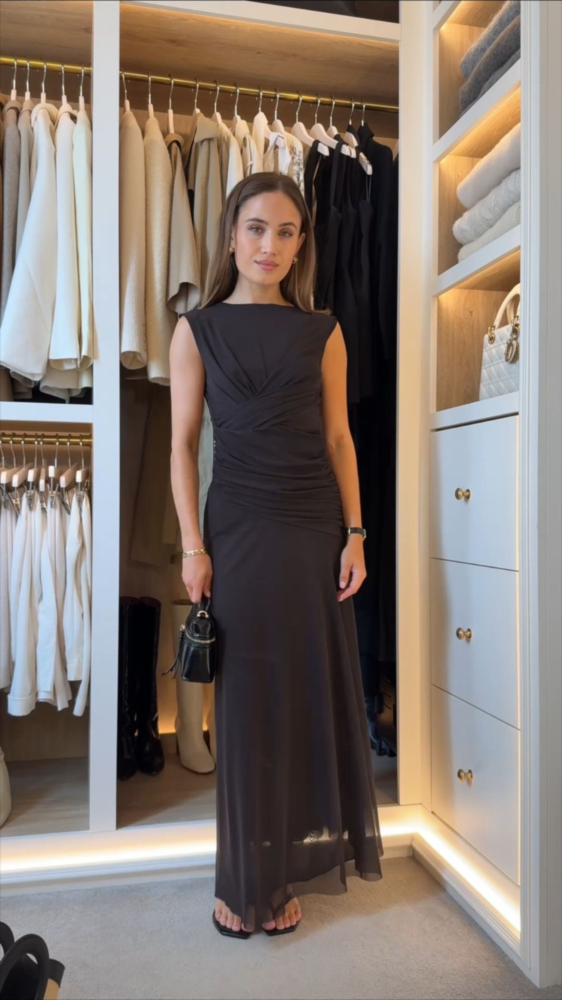 Occasion wear dress in brown 🤍 perfect for upcoming race days, weddings or dinner nights out 

#LTKsummer #LTKdresses