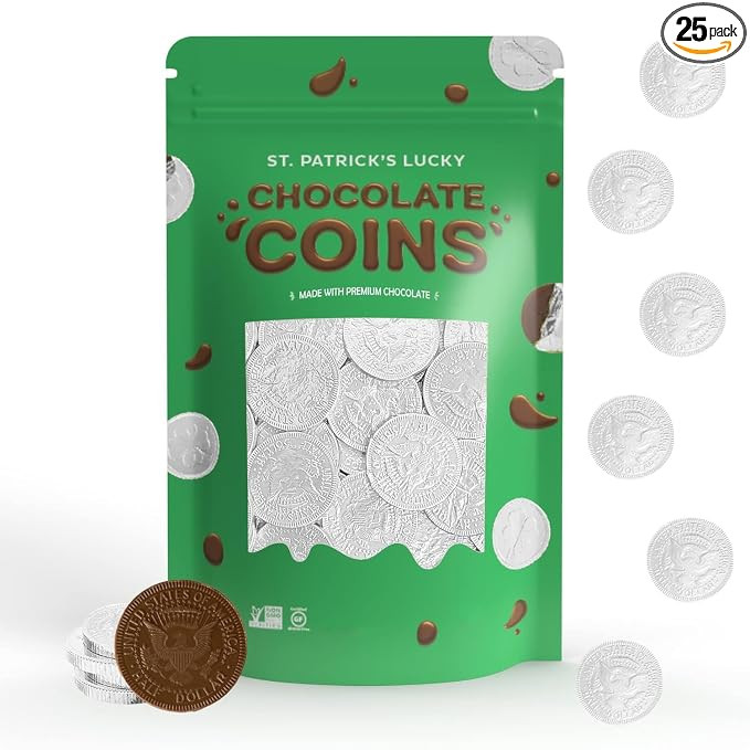 Fruidles Holiday Dark Chocolate Silver Coins, Dairy-Free Bittersweet Chocolate, Kosher Certified ... | Amazon (US)