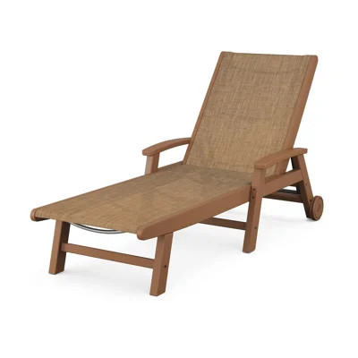 POLYWOOD Coastal Chaise with Wheels | Wayfair North America