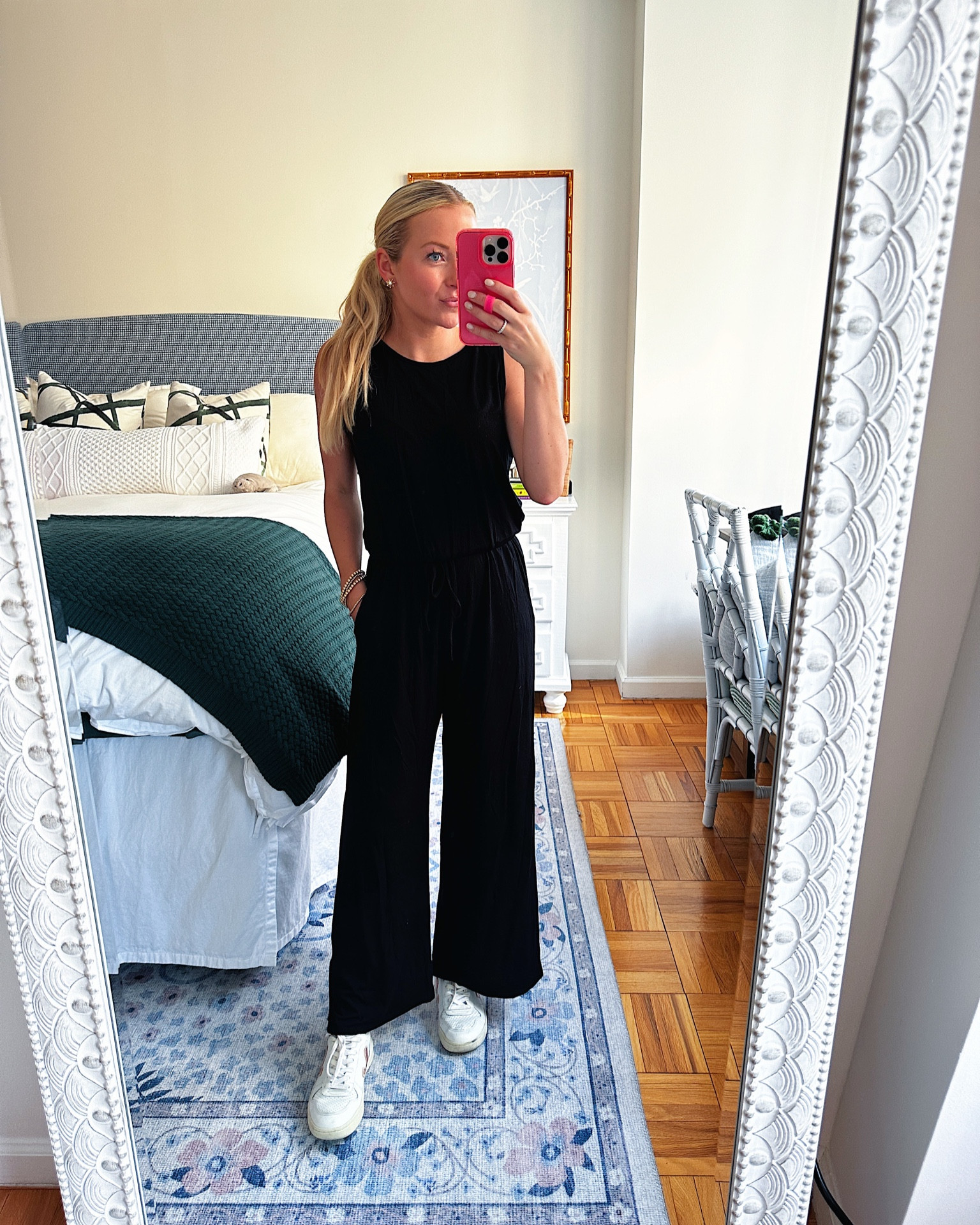 Soft black jumpsuit for traveling! True to size, use code AMY15 for 15% off!  ✈️ #ShopAvara #jumpsuit #traveloutfit 

#LTKtravel #LTKstyletip #LTKunder50