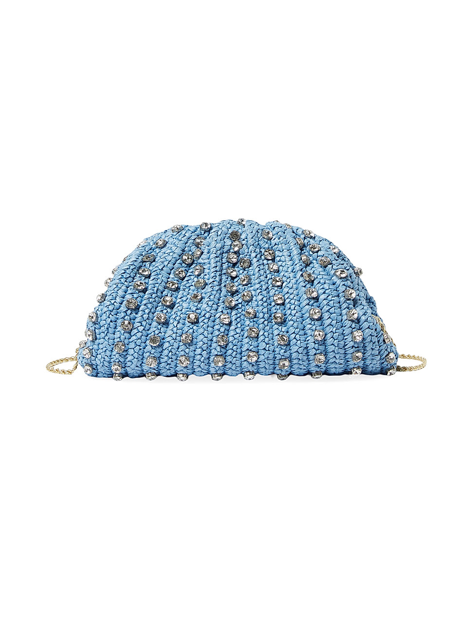 Loeffler Randall Bailey Crystal-Embellished Raffia Bag | Saks Fifth Avenue | Saks Fifth Avenue