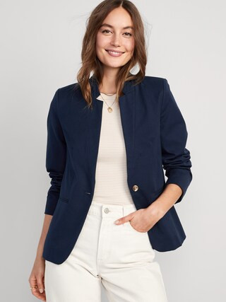 Notched-Collar Pixie Blazer for Women | Old Navy (US)