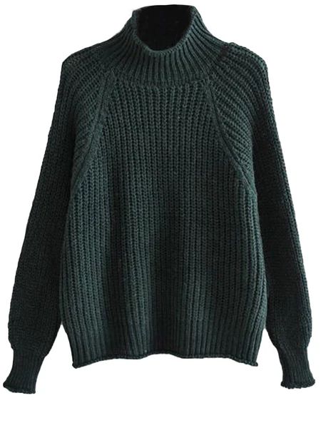 'Emily' Mock Neck Ribbed Knit Sweater (4 Colors) | Goodnight Macaroon
