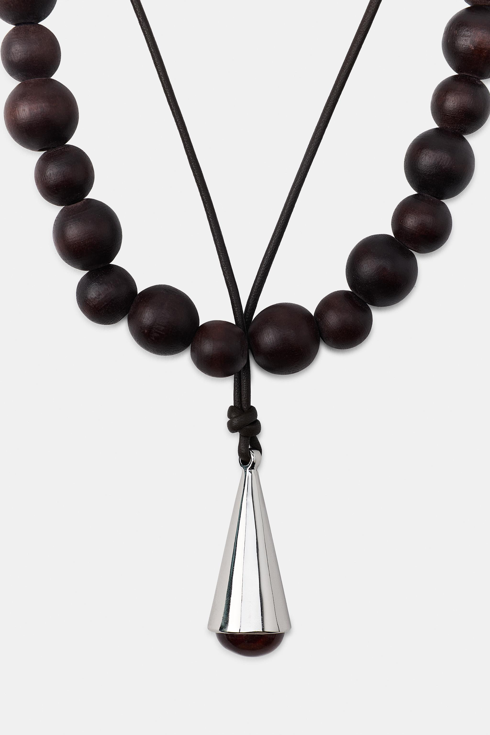 PACK OF 2 NECKLACES WITH BEADS AND METAL PIECE | Zara UK