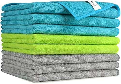 AIDEA Microfiber Cleaning Cloths-8PK, Softer Highly Absorbent, Lint Free Streak Free  | Amazon (US)