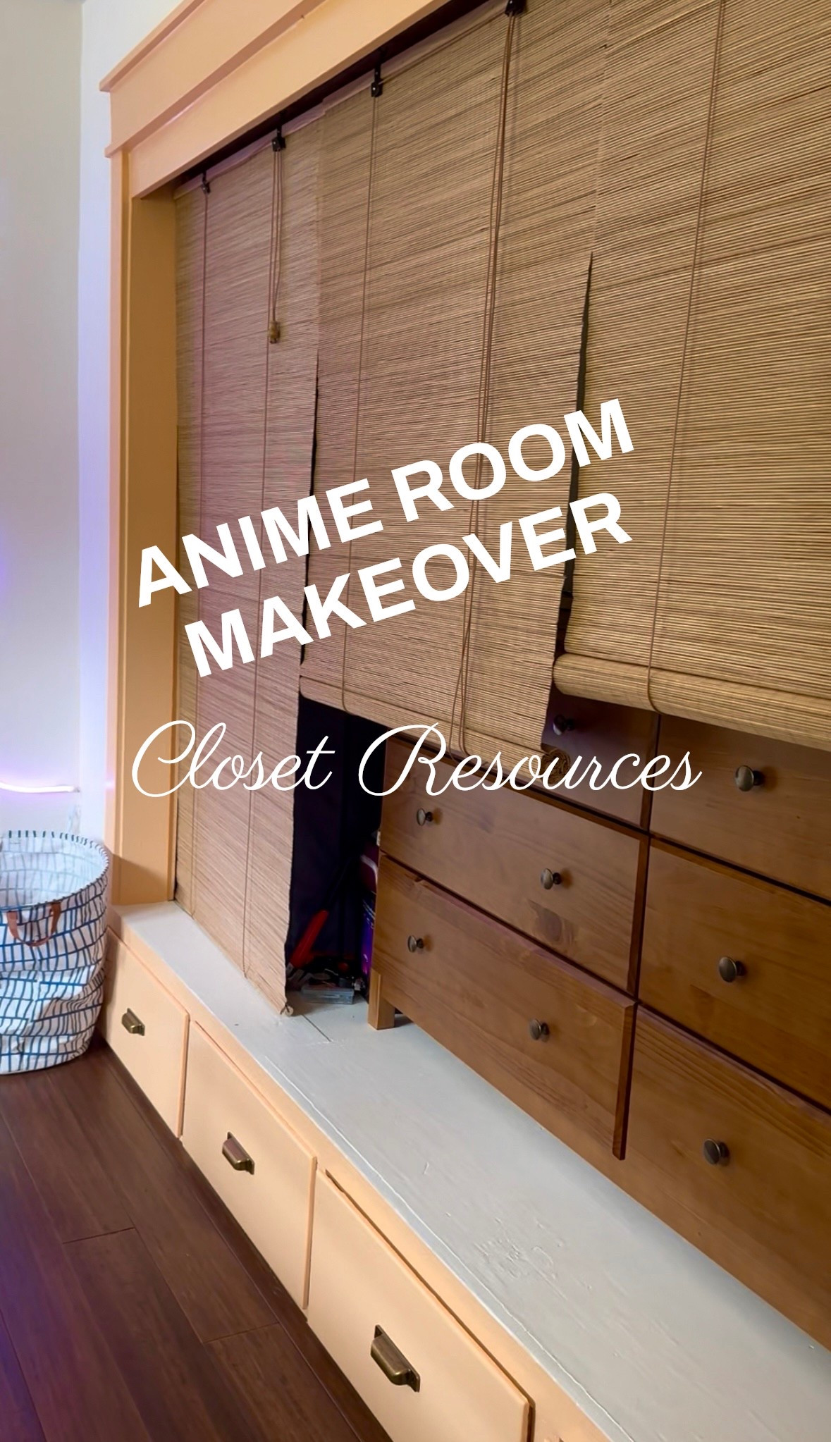 Here are all my resources for my son’s anime bedroom makeover! 

Part 1 - all of the items I used for his closet revamp

#LTKFamily #LTKKids #LTKHome