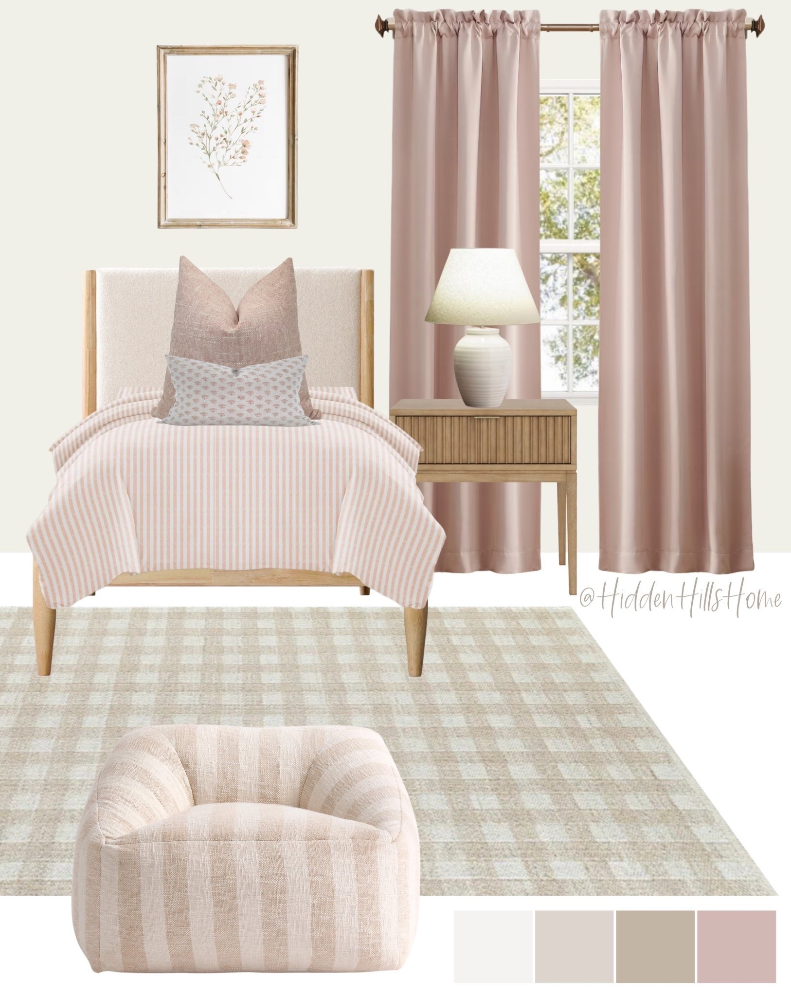 Girls bedroom decor, little girls room mood board, girls room design, home decor ideas, pink girls room inspiration, kids bedroom #girlsroom

#LTKHome #LTKSaleAlert #LTKKids