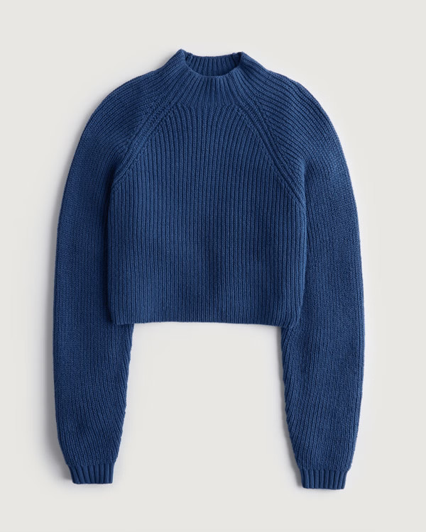 Women's Easy Mock-Neck Sweater | Women's Tops | HollisterCo.com | Hollister (US)