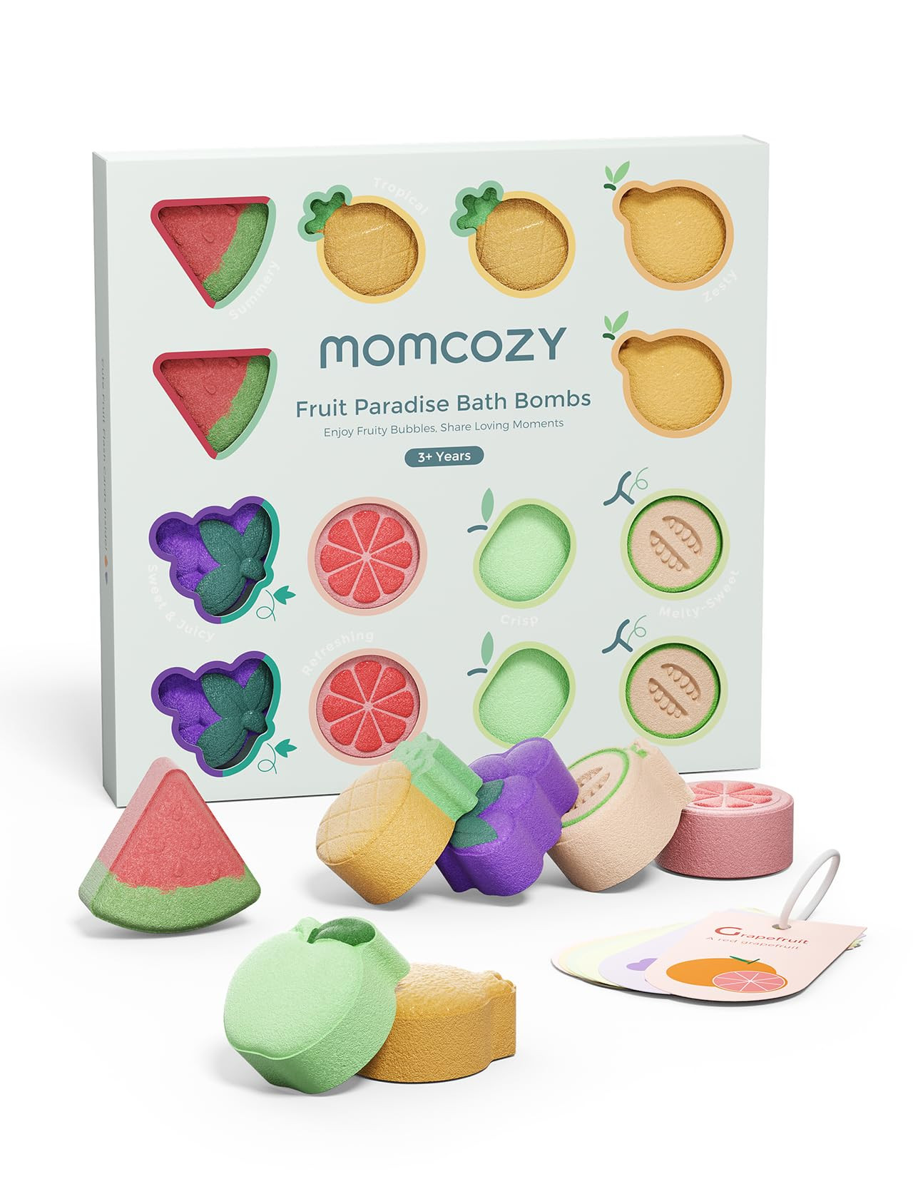 Momcozy 14-Pack Fruit Bath Bombs with Essential Oil, Ideal Christmas Gift for Happy Educational &... | Amazon (US)