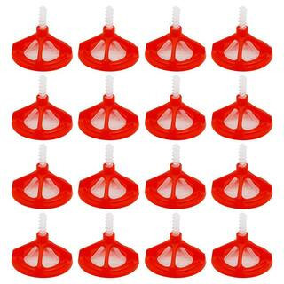 1/8 in. Tile Leveling System (1/8 in. 300-Pcs White Base + 100-Pcs Red Cap), Easy Installation, Made of Durable Plastic | The Home Depot