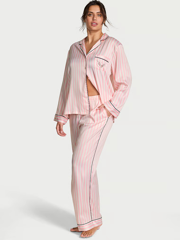 Glazed Satin Long Pajama Set | Victoria's Secret (US / CA )