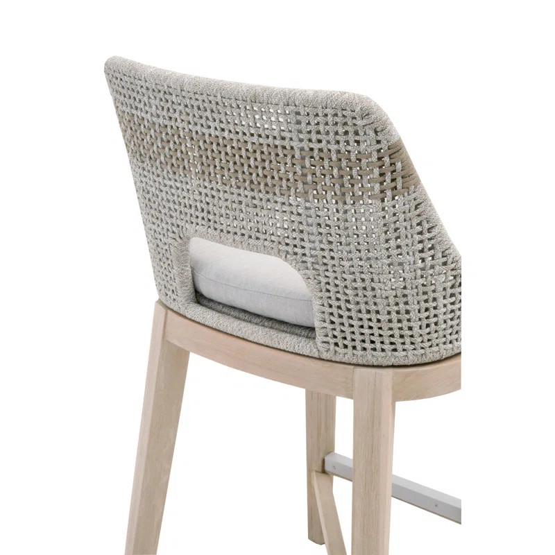 Bowker Flat Rope Outdoor 26'' Counter Stool with Cushion | Wayfair North America
