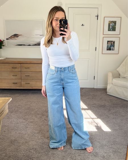 If you’re looking for a super wide leg jean, these are it!