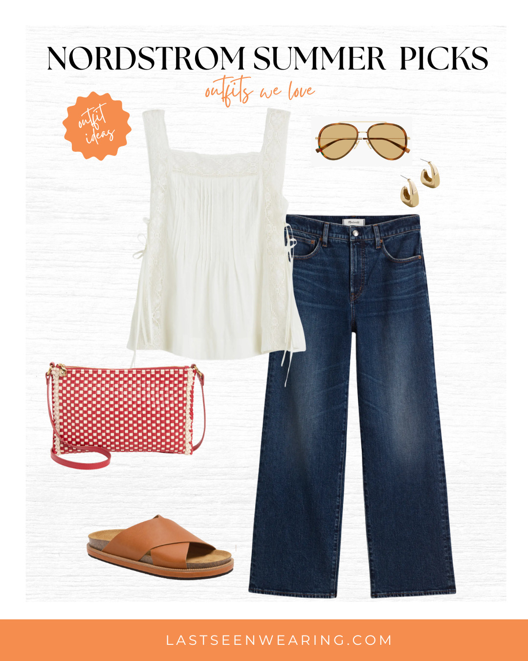 Such a cute early summer outfit! This bag is adorable!  

 #LTKootd #LTKSeasonal #LTKOver40