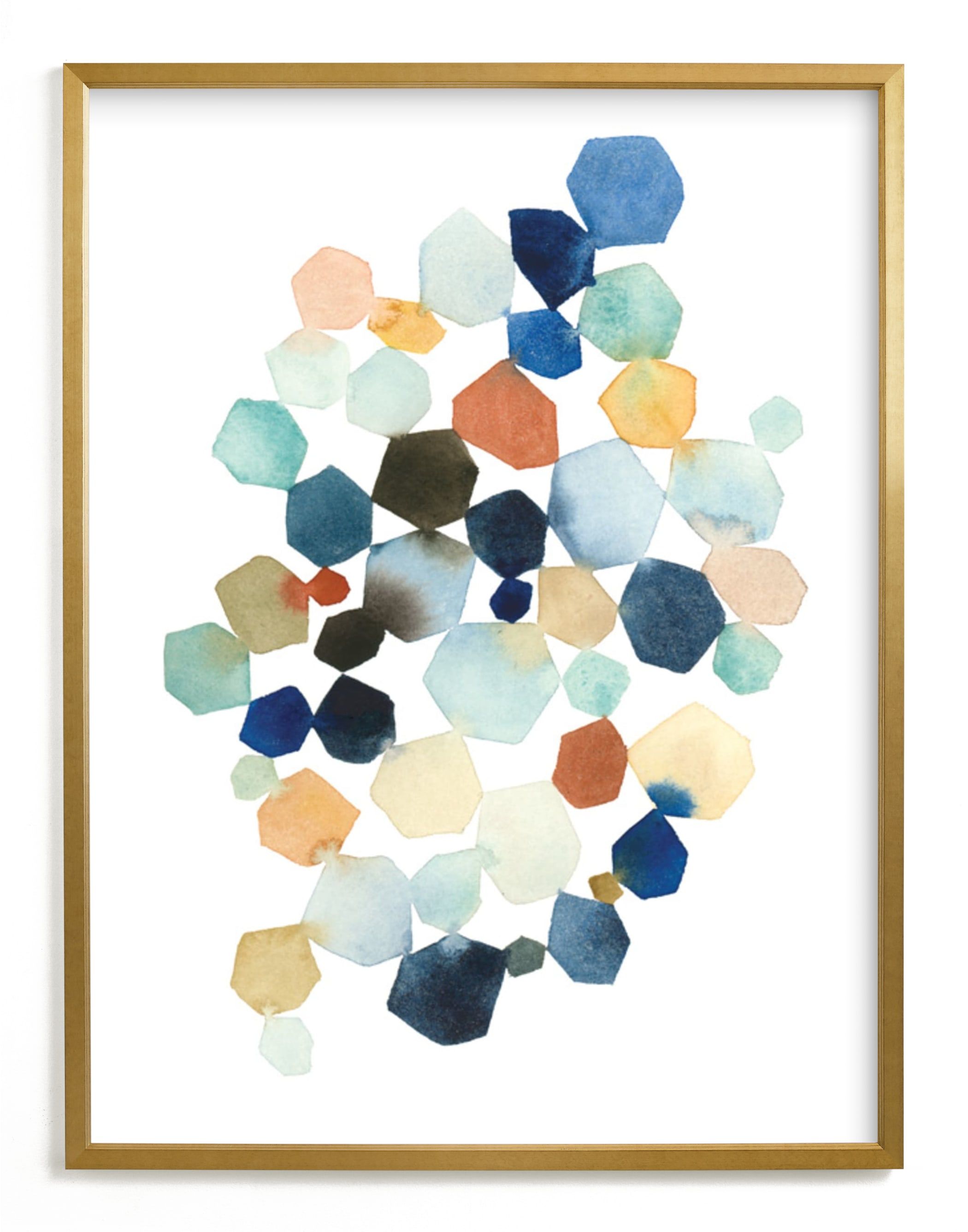 "Hexagon Cluster" - Painting Limited Edition Art Print by Yao Cheng Design. | Minted